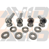 AVID Racing Polaris RZR Pro R Front Factory Shock Titanium Bolt Hardware Kit - 12 Piece