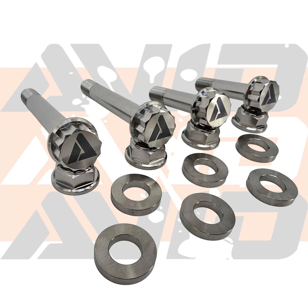 AVID Racing Polaris RZR Pro R Front Factory Shock Titanium Bolt Hardware Kit - 12 Piece