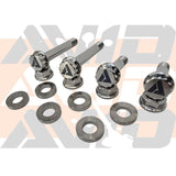 AVID Racing Polaris RZR Pro R Front Factory Shock Titanium Bolt Hardware Kit - 12 Piece