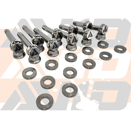 AVID Racing Polaris RZR Pro R Rear Factory Trailing Arm Titanium Bolt Hardware Kit - 30 Piece