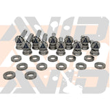 AVID Racing Polaris RZR Pro R Rear Factory Trailing Arm Titanium Bolt Hardware Kit - 30 Piece