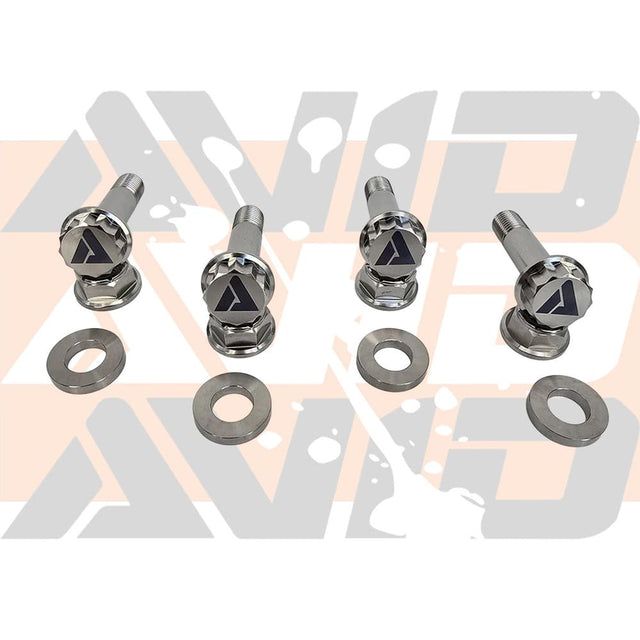 AVID Racing Polaris RZR Pro R Rear Shock Titanium Bolt Hardware Kit - 12 Piece