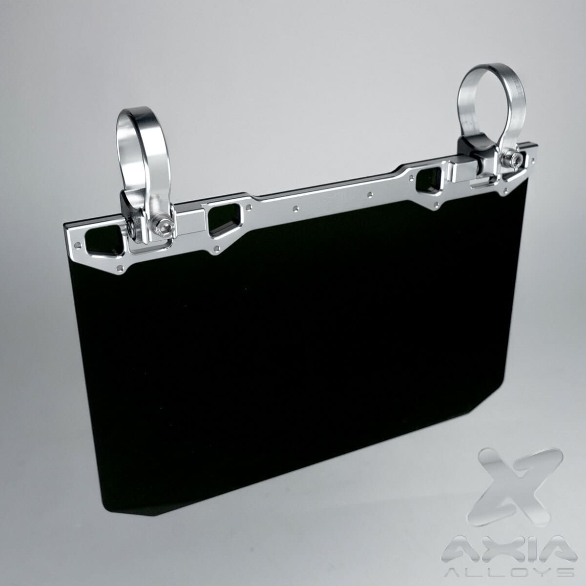 Axia Alloys 12″ x 8″ Narrow Mount Solid Black Shield Sun Visor