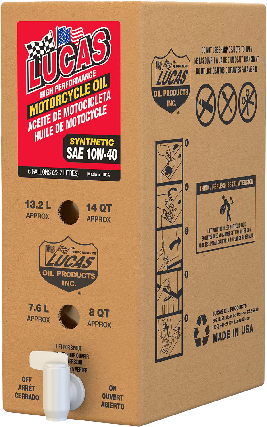 Lucas Oil Synthetic High Performance Oil 10w40 6gal Bib