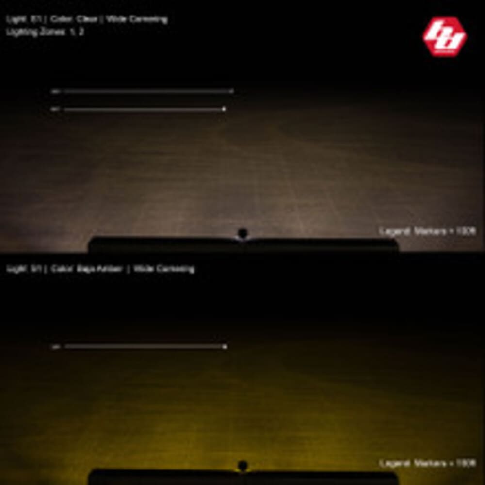 Baja Designs Black Auxiliary LED Pod Light - Pair