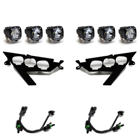 Baja Designs Polaris RZR Pro/Turbo R S1 Triple LED Headlight Kit