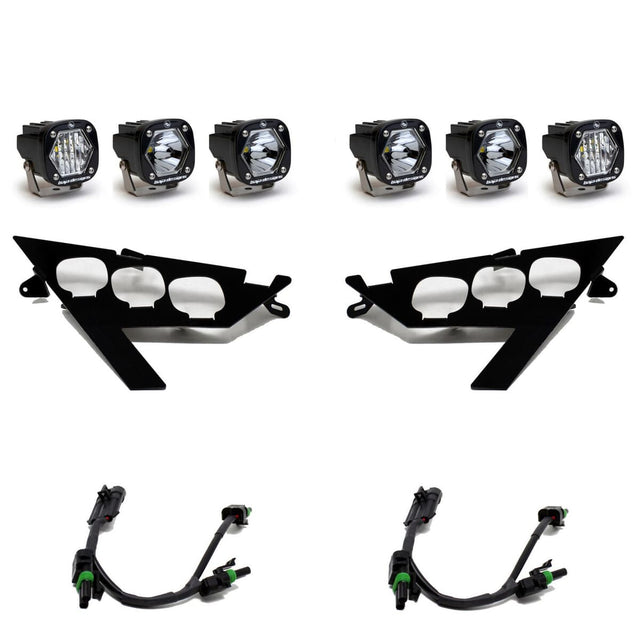 Baja Designs Polaris RZR Pro/Turbo R S1 Triple LED Headlight Kit