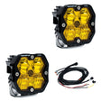 Baja Designs Squadron 2.0 Pro Black Universal Auxiliary LED Pod Light - Pair
