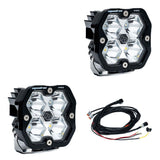 Baja Designs Squadron 2.0 Pro Black Universal Auxiliary LED Pod Light - Pair