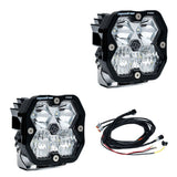 Baja Designs Squadron 2.0 Pro Black Universal Auxiliary LED Pod Light - Pair