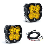Baja Designs Squadron 2.0 Sport Black LED Auxiliary Universal Pod Light - Pair