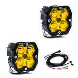 Baja Designs Squadron 2.0 Sport Black LED Auxiliary Universal Pod Light - Pair