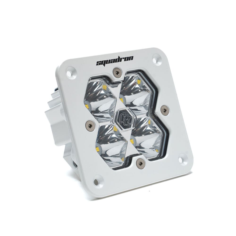 Baja Designs Squadron 2.0 Sport White Flush Mount Auxiliary LED Pod Light - Universal