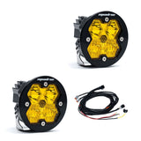 Baja Designs Squadron-R 2.0 Sport Black Auxiliary Universal LED Pod Light - Pair