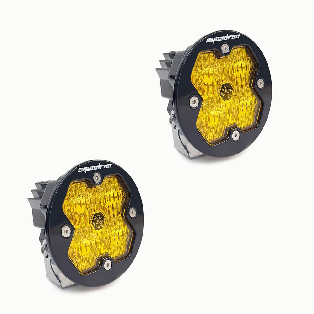 Baja Designs Squadron-R 2.0 Sport Black Auxiliary Universal LED Pod Light - Pair