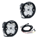 Baja Designs Squadron-R 2.0 Sport Black Auxiliary Universal LED Pod Light - Pair
