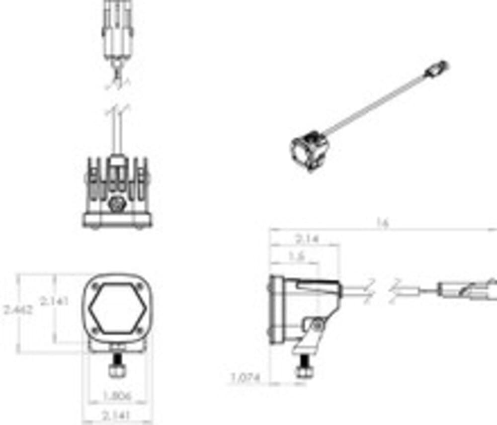 Baja Designs White Auxiliary LED Pod Light - Pair