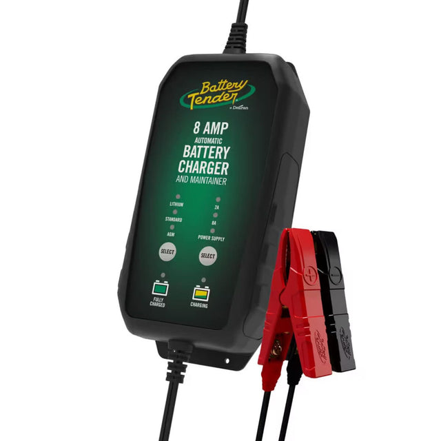 Battery Tender 8 AMP / 2 AMP Power Tender Selectable 12V Battery Charger