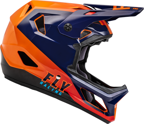 Fly Racing Rayce Helmet - Navy/Orange/Red