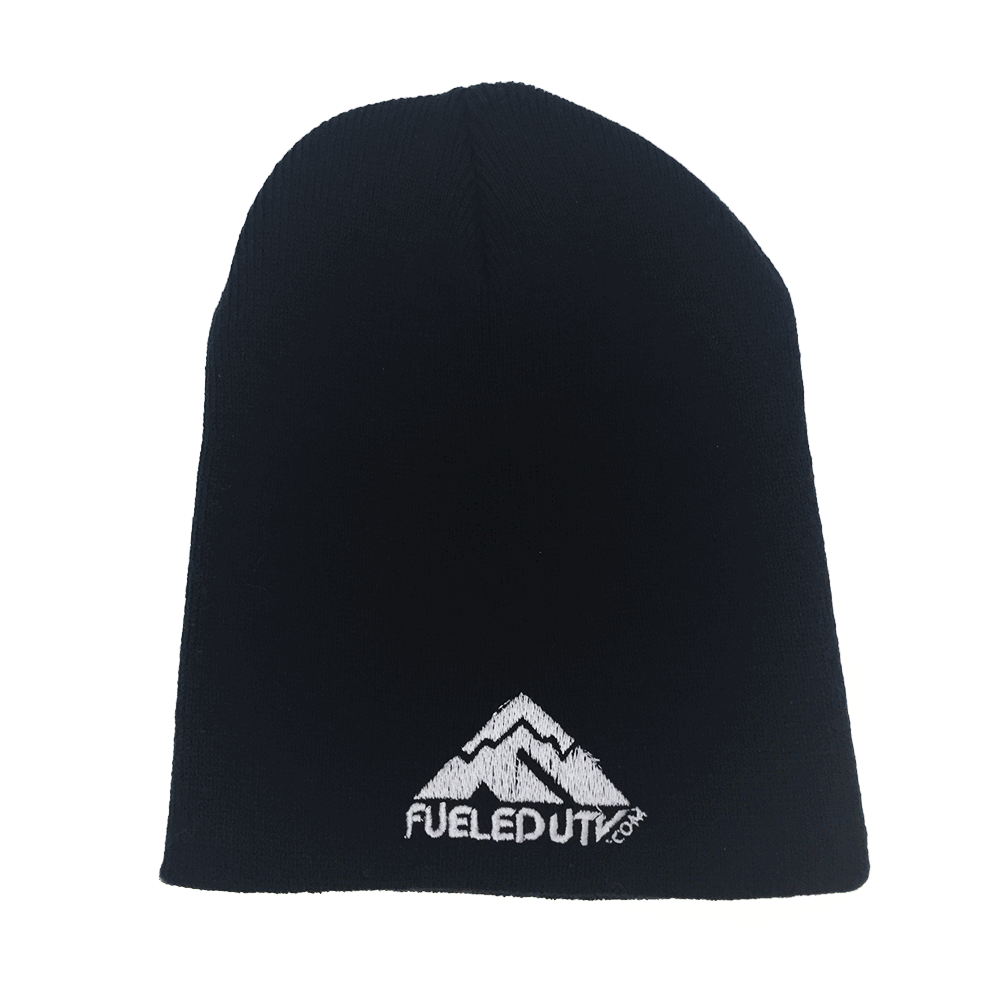 Fueled UTV Black Skull Beanie