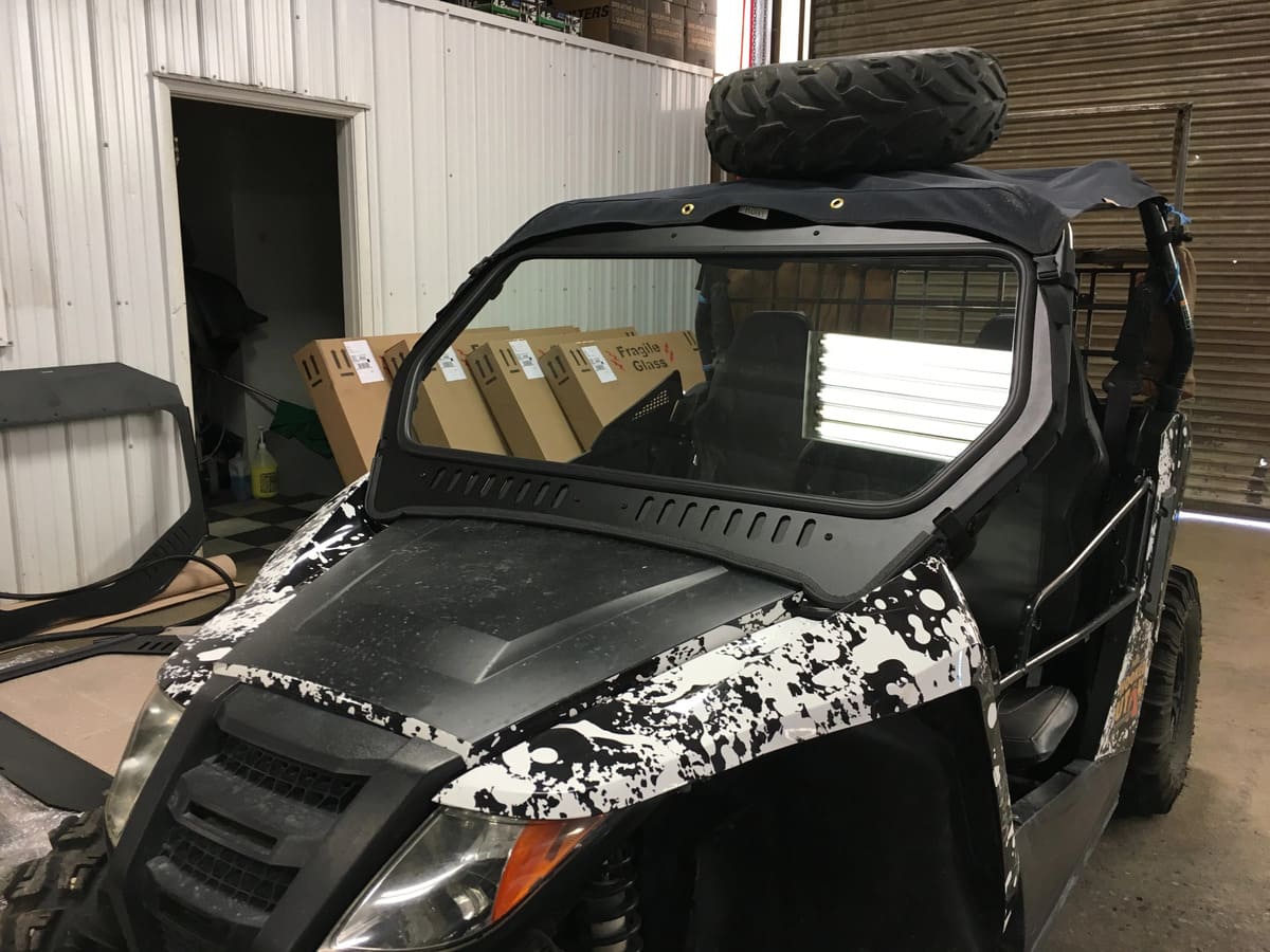 Bent Metal '14+ Arctic Cat Wildcat Trail/Sport Vented Windshield