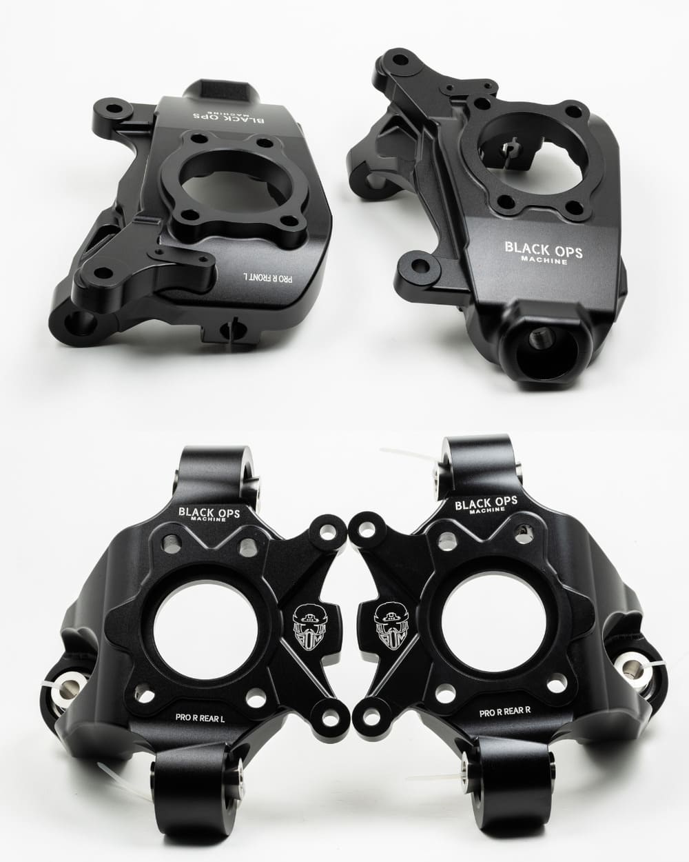 Black Ops Machine '22+ Polaris RZR Pro R/ Turbo R Billet Knuckles Full Set