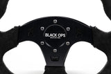 Black Ops Machine D-shaped Suede Steering Wheel