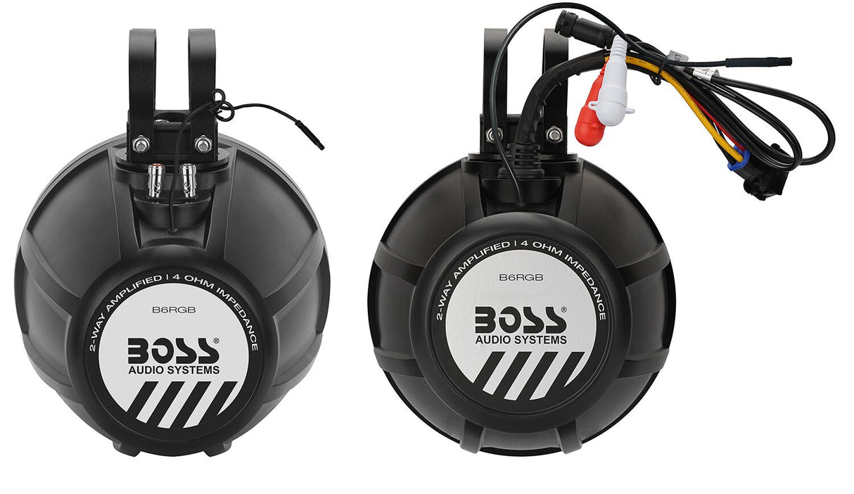 Boss Audio - 6.5" Wake Tower With RGB With Built In Amp And BT (Pair)