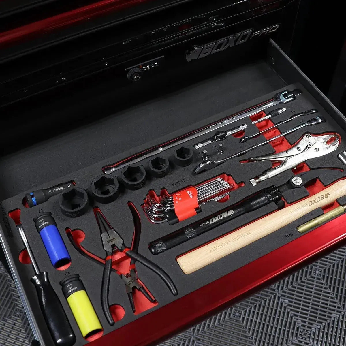 BoxoUSA 5 Drawer Hand Carry Tool Box 31 Piece UTV Service Kit