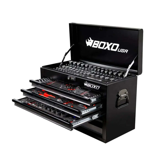 BoxoUSA Metric and SAE UTV 190-Piece Tool Set w/ 5 Drawer Hand Carry Tool Box