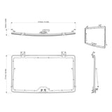 BRP '18-'27 Can-Am Defender Flip Windshield - Hardcoated