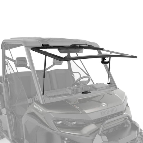 BRP '18+ Can-Am Defender Flip Glass Windshield w/ Smart Intermittent Wiper & Washer Kit