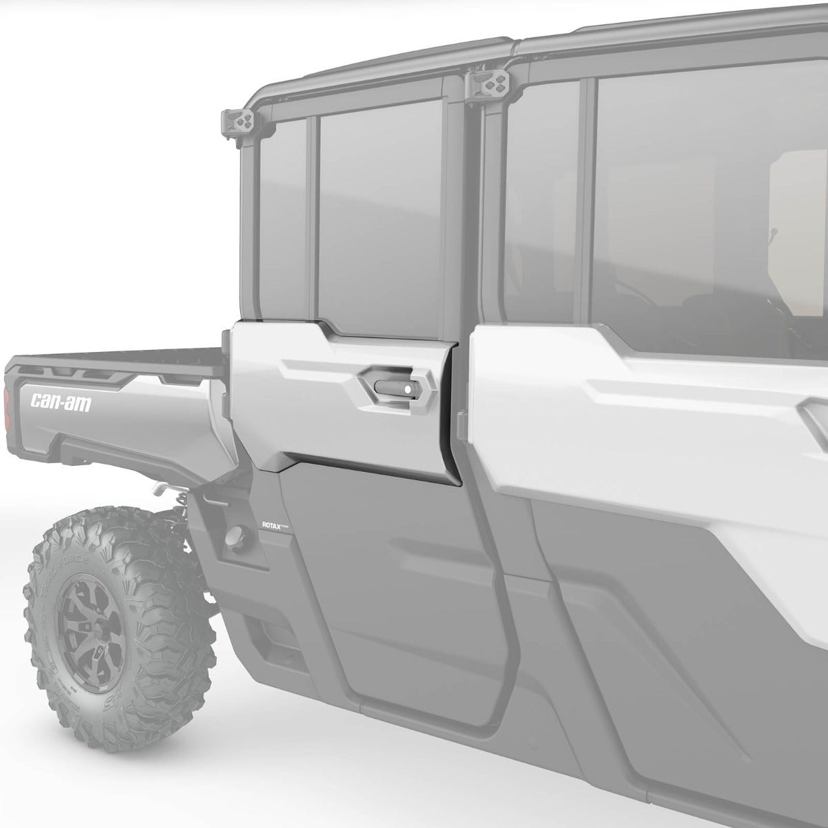 BRP '22-'26 Can-Am Defender Max Rear Right Door Trim - Hyper Silver