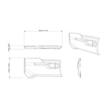 BRP '22+ Can-Am Defender Rear Right Stealth Black Door Trim