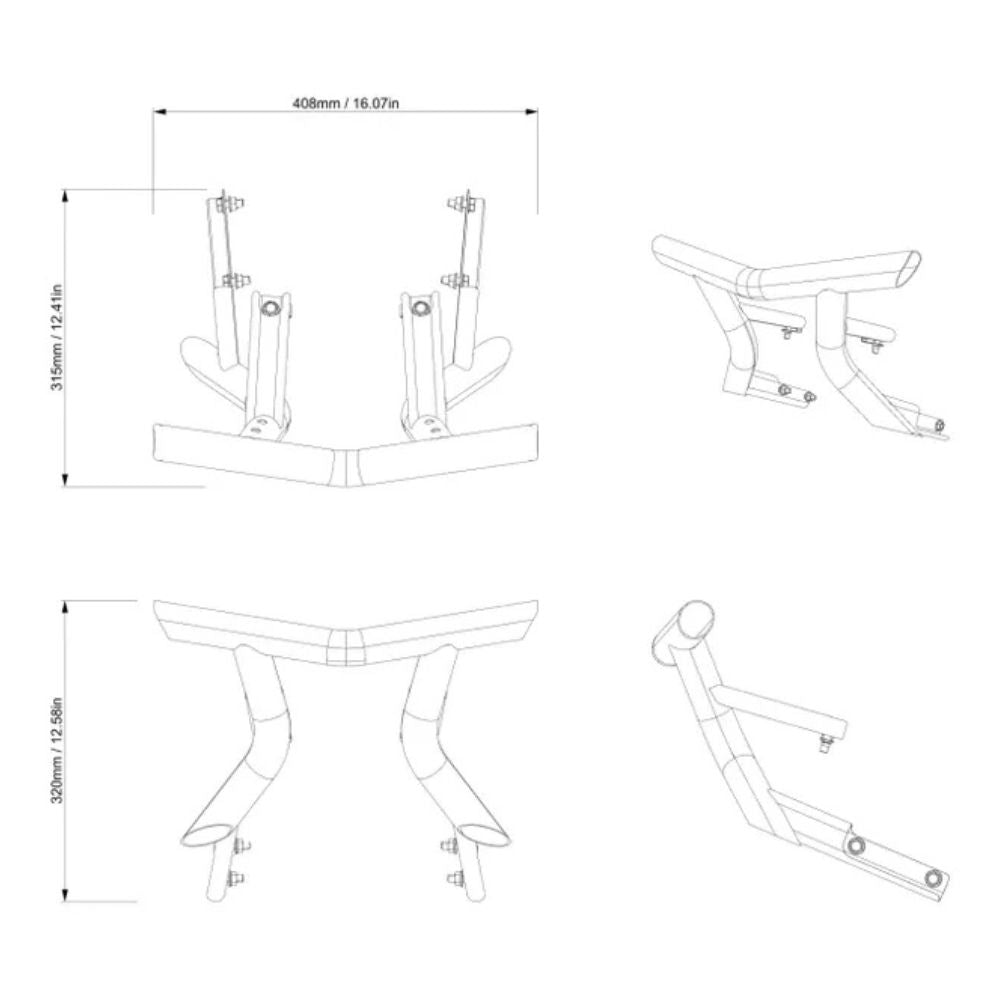 BRP '24-'27 Can-Am Maverick R Max Front Bumper X RC