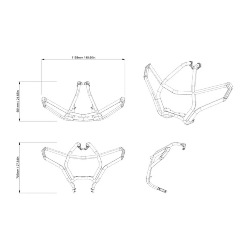 BRP '24-'27 Can-Am Maverick R Max Trail Front Bumper