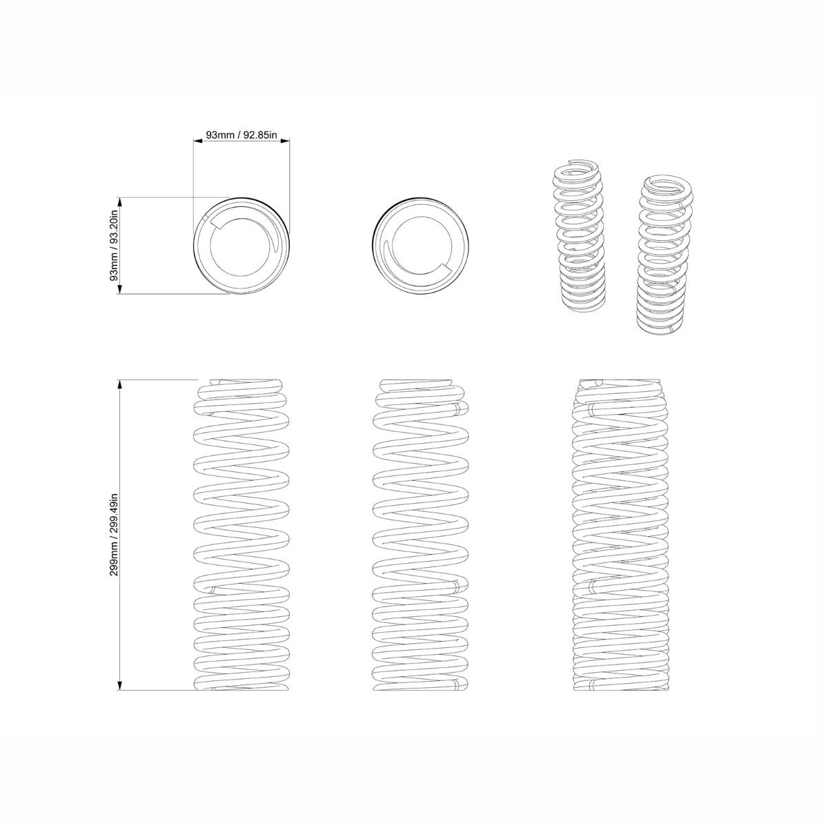 BRP '25-'27 Can-Am Defender Heavy-Duty Rear Springs