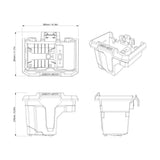 BRP '26-'27 Can-Am Defender Center Underseat Storage Bin - 7 L