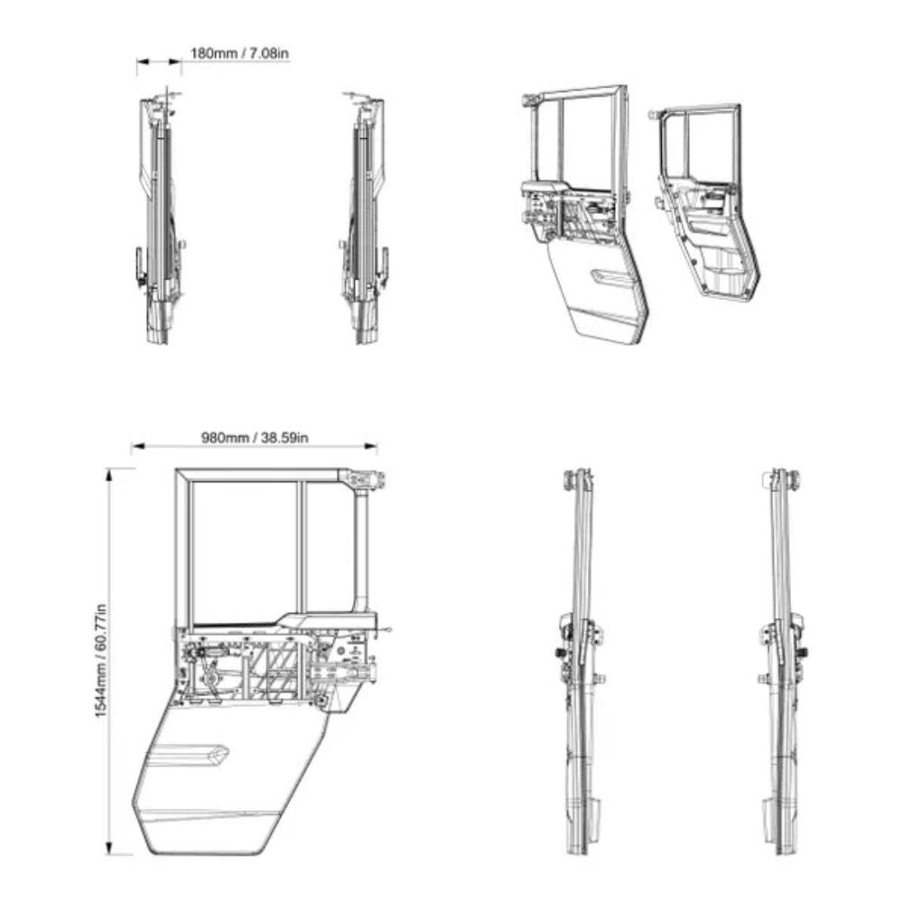 BRP '26-'27 Can-Am Defender Rear Deluxe Full Doors