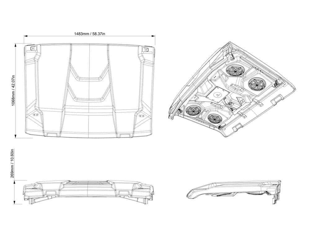 BRP '26 Can-Am Defender JL Level 4 Audio Roof