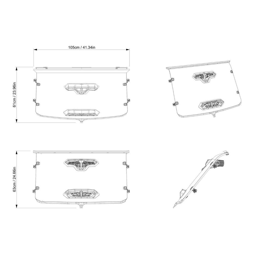 BRP Can-Am Commander Pro Vent Windshield