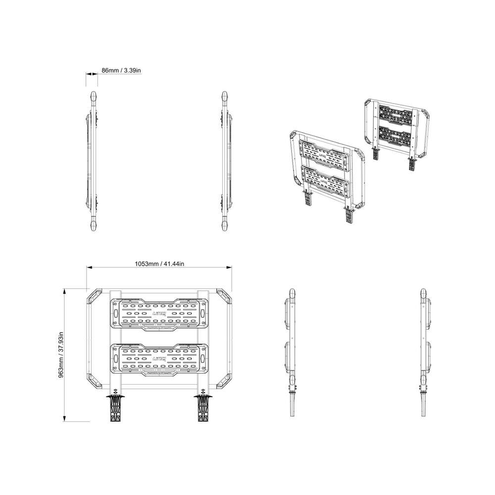 BRP Can-Am Defender Bed Wall Extender - High for Headache Rack