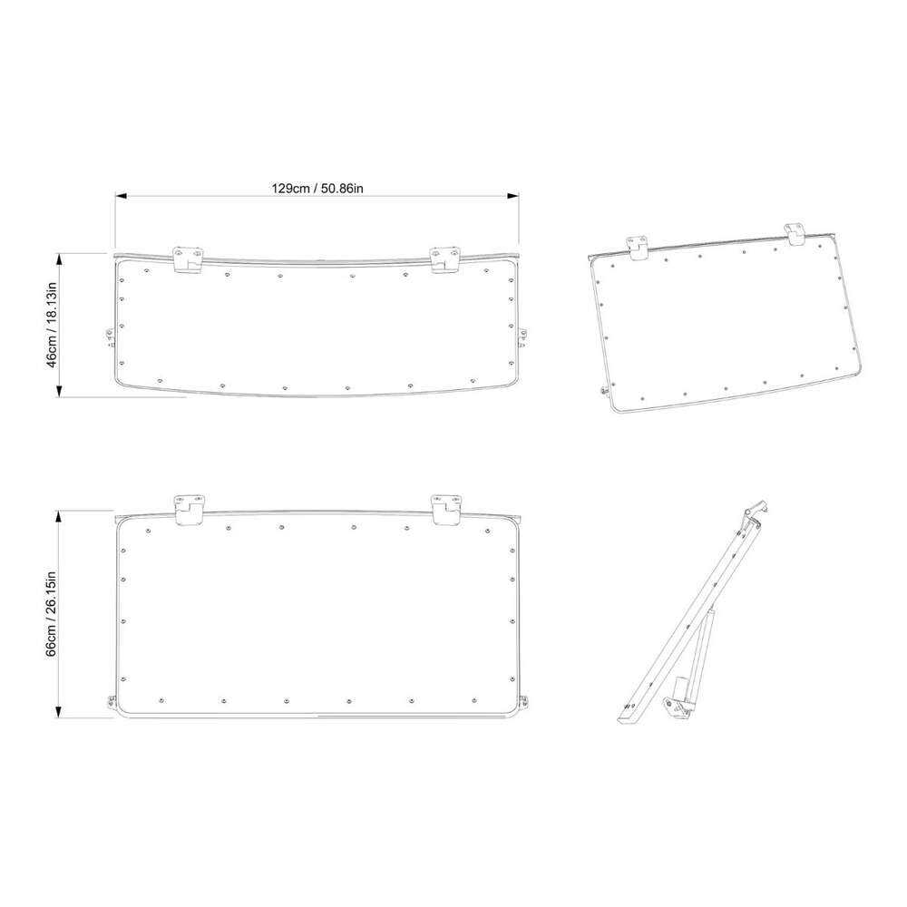 BRP Can-Am Defender Power Flip Windshield