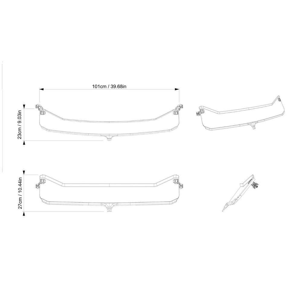 BRP Can-Am Half Windshield - Clear