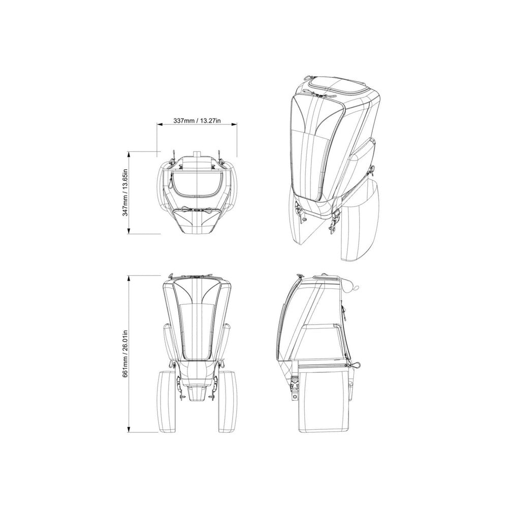 BRP Can-Am Maverick R 6 US Gal (23 L) Center Console Bag