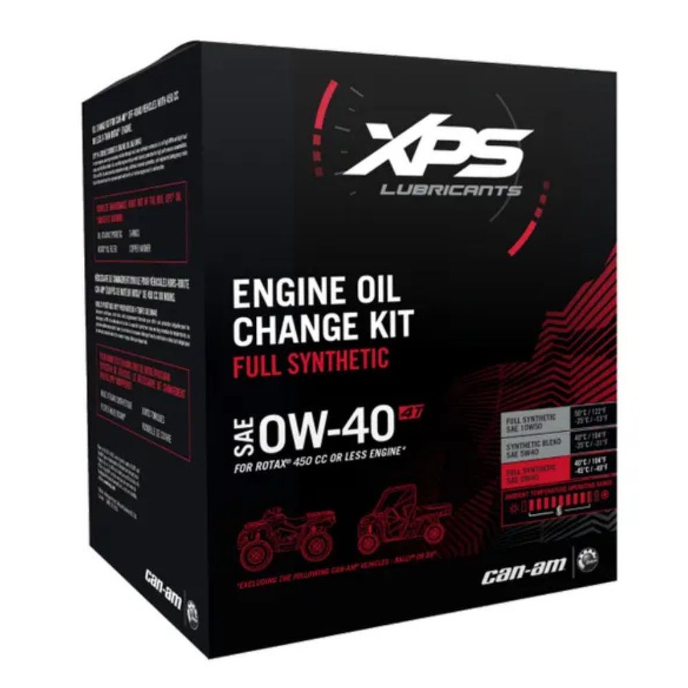 BRP Can-Am XPS 4T 0W-40 Synthetic Oil Change Kit For Rotax 450 CC Rr Less Engine