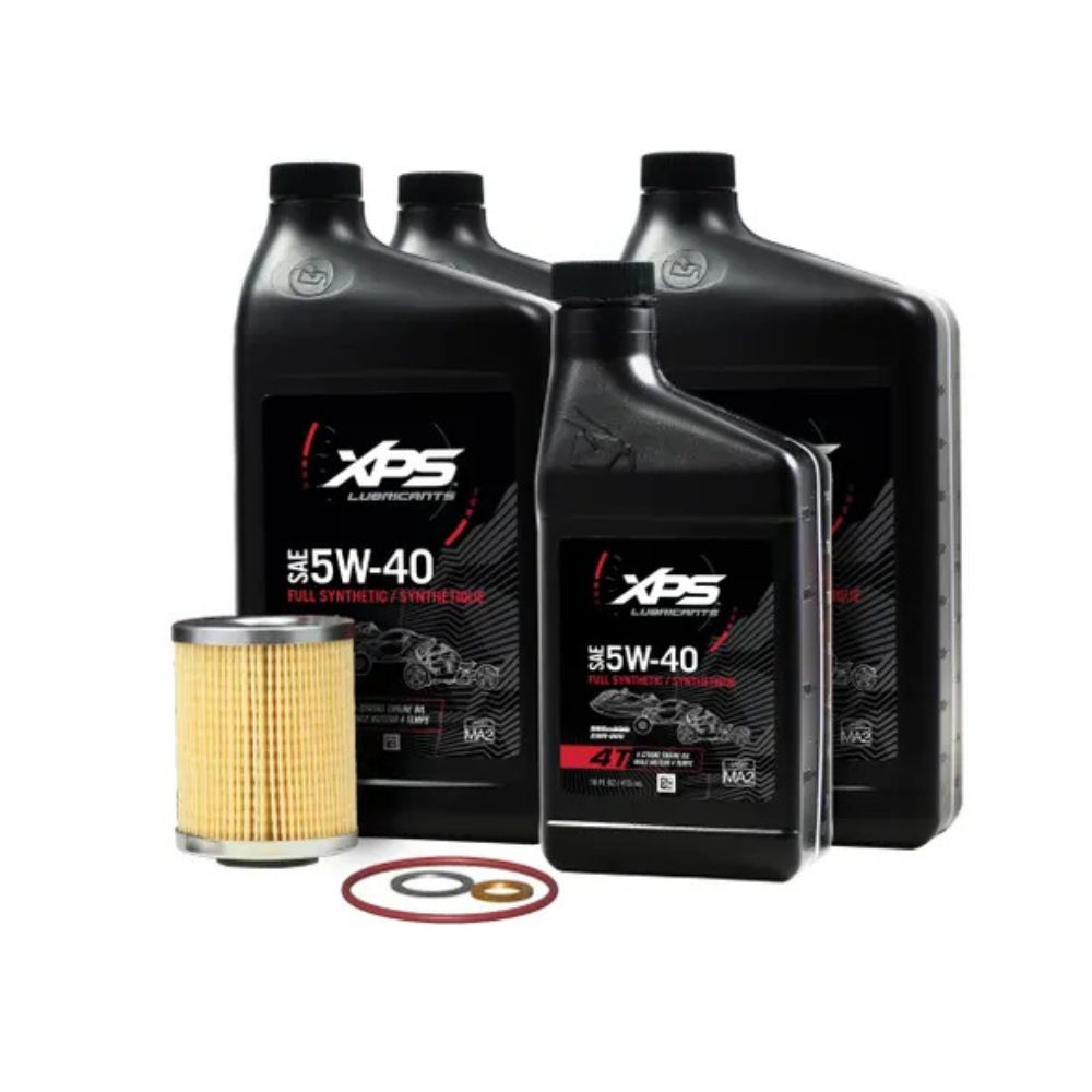 BRP Can-Am XPS 4T 5W-40 Full Synthetic Oil Change Kit For Rotax 450 CC Or Less Engine
