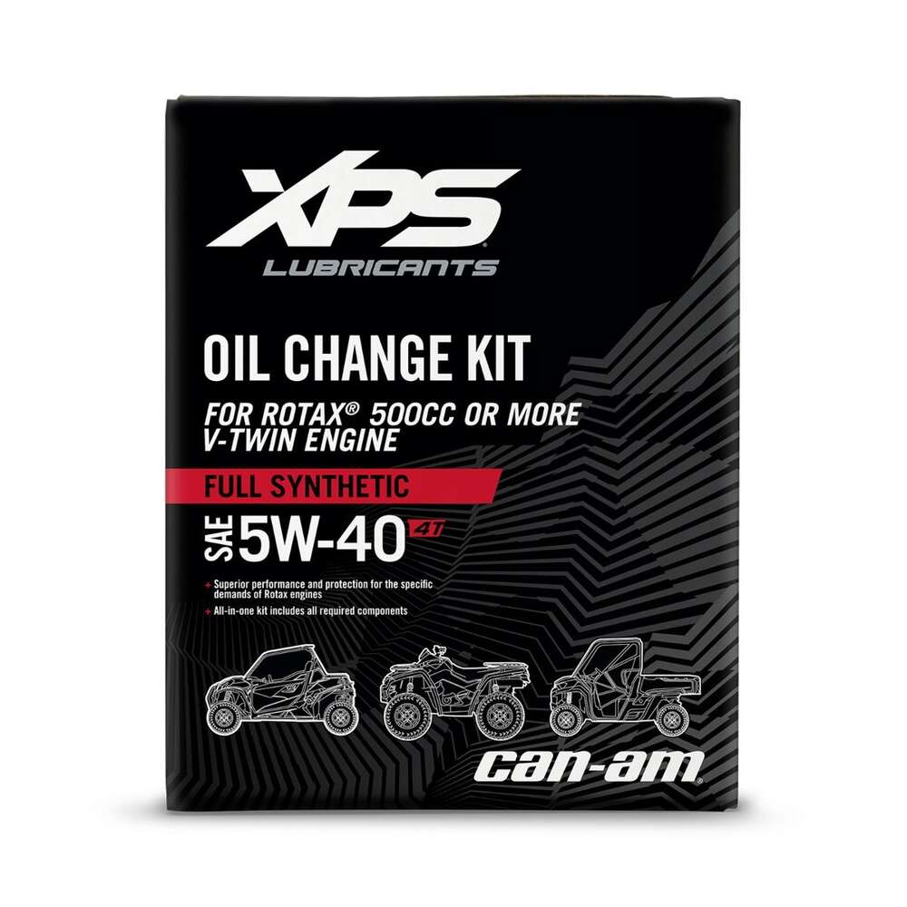 BRP Can-Am XPS 4T 5W-40 Full Synthetic Oil Change Kit for Rotax 500 CC & More V-Twin Engine
