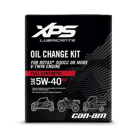 BRP Can-Am XPS 4T 5W-40 Full Synthetic Oil Change Kit for Rotax 500 CC & More V-Twin Engine
