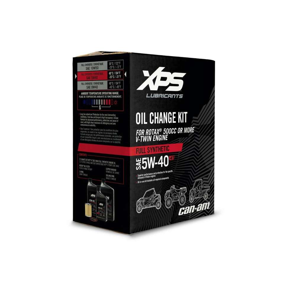 BRP Can-Am XPS 4T 5W-40 Full Synthetic Oil Change Kit for Rotax 500 CC & More V-Twin Engine